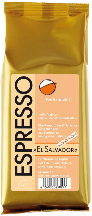 Espresso El Salvador - biologischer Anbau
